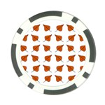 Fallen Leaves Autumn Poker Chip Card Guard Front