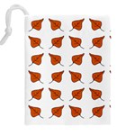 Fallen Leaves Autumn Drawstring Pouch (4XL) Back