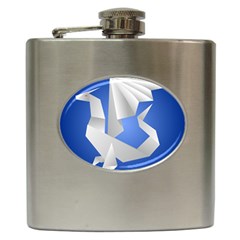 Origami Dragon Hip Flask (6 Oz)