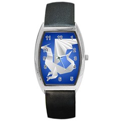 Origami Dragon Barrel Style Metal Watch