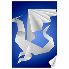 Origami Dragon Canvas 24  X 36  by HermanTelo