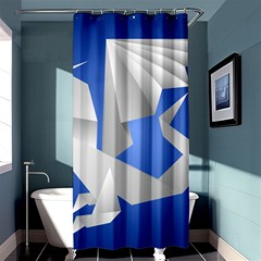 Origami Dragon Shower Curtain 36  X 72  (stall)  by HermanTelo