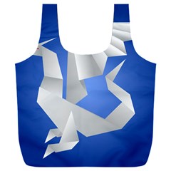 Origami Dragon Full Print Recycle Bag (xxl) by HermanTelo