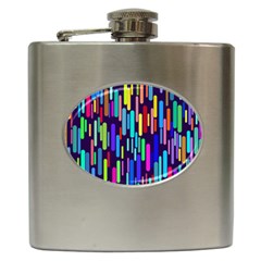 Abstract Line Hip Flask (6 Oz)