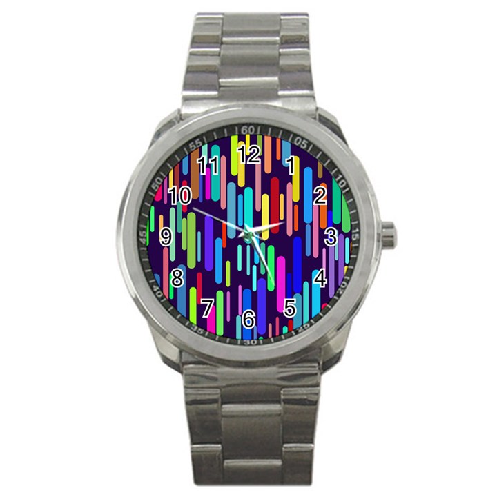 Abstract Line Sport Metal Watch