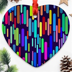 Abstract Line Heart Ornament (two Sides)