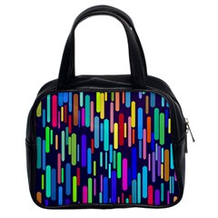 Abstract Line Classic Handbag (two Sides)