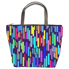 Abstract Line Bucket Bag