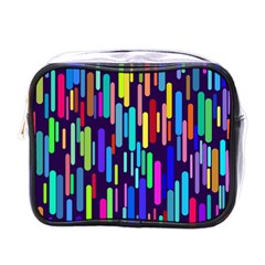 Abstract Line Mini Toiletries Bag (one Side)