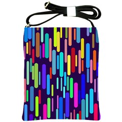 Abstract Line Shoulder Sling Bag