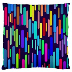 Abstract Line Large Flano Cushion Case (one Side)