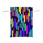 Abstract Line Lightweight Drawstring Pouch (S) Back