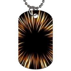 Color Gold Yellow Dog Tag (two Sides) by HermanTelo