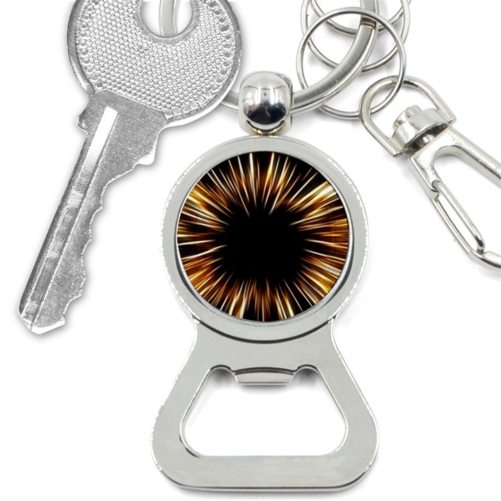 Color Gold Yellow Bottle Opener Key Chain