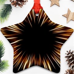 Color Gold Yellow Star Ornament (two Sides)