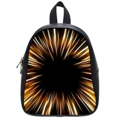 Color Gold Yellow School Bag (small)