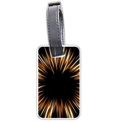 Color Gold Yellow Luggage Tag (one Side) by HermanTelo