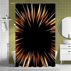 Color Gold Yellow Shower Curtain 48  X 72  (small)  by HermanTelo