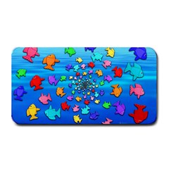 Fractal Art School Of Fishes Medium Bar Mats by WolfepawFractals