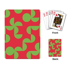 Retro Red And Greren Playing Cards Single Design (rectangle) by MooMoosMumma