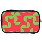 Retro Red And Greren Toiletries Bag (Two Sides) Front