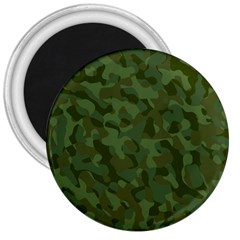 Green Army Camouflage Pattern 3  Magnets by SpinnyChairDesigns