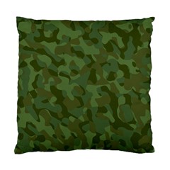 Green Army Camouflage Pattern Standard Cushion Case (one Side) by SpinnyChairDesigns