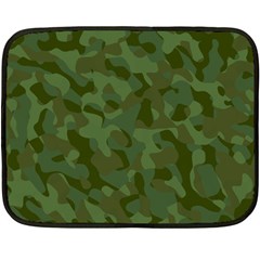 Green Army Camouflage Pattern Double Sided Fleece Blanket (mini)  by SpinnyChairDesigns