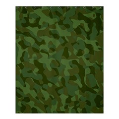 Green Army Camouflage Pattern Shower Curtain 60  X 72  (medium)  by SpinnyChairDesigns