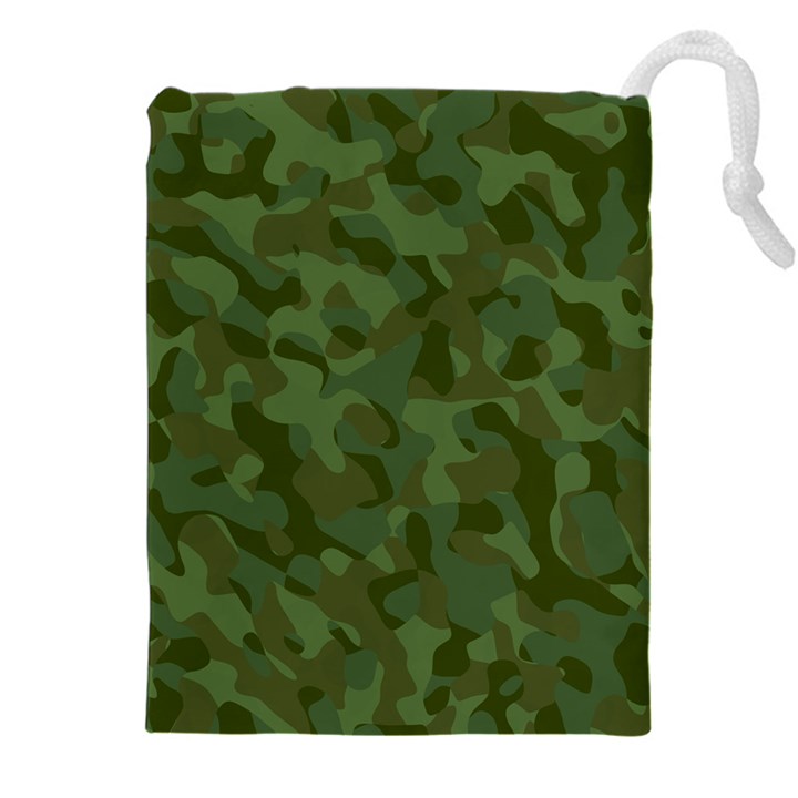 Green Army Camouflage Pattern Drawstring Pouch (5XL)