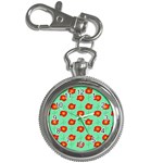 Flower Pattern Ornament Key Chain Watches Front