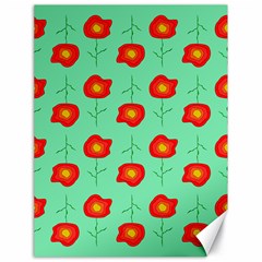 Flower Pattern Ornament Canvas 18  x 24 