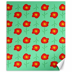 Flower Pattern Ornament Canvas 20  x 24 