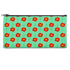 Flower Pattern Ornament Pencil Case