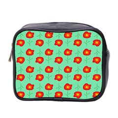 Flower Pattern Ornament Mini Toiletries Bag (Two Sides)