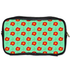 Flower Pattern Ornament Toiletries Bag (Two Sides)