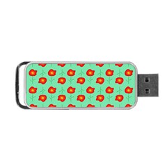 Flower Pattern Ornament Portable USB Flash (One Side)