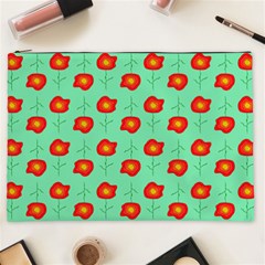 Flower Pattern Ornament Cosmetic Bag (XXL)