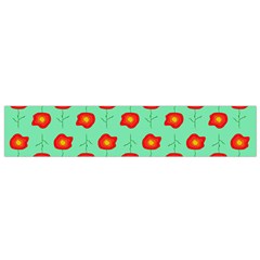 Flower Pattern Ornament Small Flano Scarf