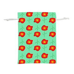 Flower Pattern Ornament Lightweight Drawstring Pouch (S)