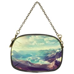 Landscape Mountains Lake River Chain Purse (one Side)