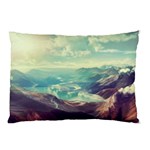 Landscape Mountains Lake River Pillow Case 26.62 x18.9  Pillow Case