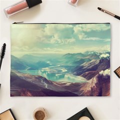 Landscape Mountains Lake River Cosmetic Bag (xl)