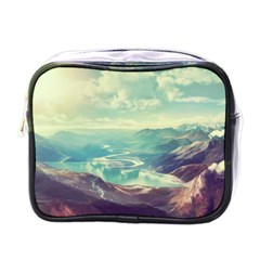 Landscape Mountains Lake River Mini Toiletries Bag (one Side) by HermanTelo