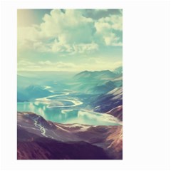 Landscape Mountains Lake River Large Garden Flag (two Sides)