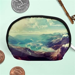 Landscape Mountains Lake River Accessory Pouch (medium) by HermanTelo