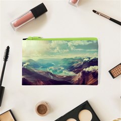 Landscape Mountains Lake River Cosmetic Bag (xs)