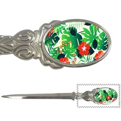 Tropical Leaf Flower Digital Letter Opener by Mariart