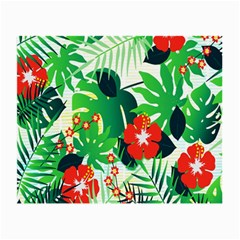 Tropical Leaf Flower Digital Small Glasses Cloth