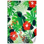 Tropical Leaf Flower Digital Canvas 12  x 18  11.88 x17.36  Canvas - 1